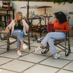 Luxury Camp Freestyle Rocker XL with Side Table - Choice 836 - Heavy-Duty Kickback Rocker with Beverage Holder Detail