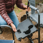 Premium All-Weather Freestyle Rocker with Side Table - Choice 853 - Freestyle Rocker Portable Outdoor Folding Chair Detail