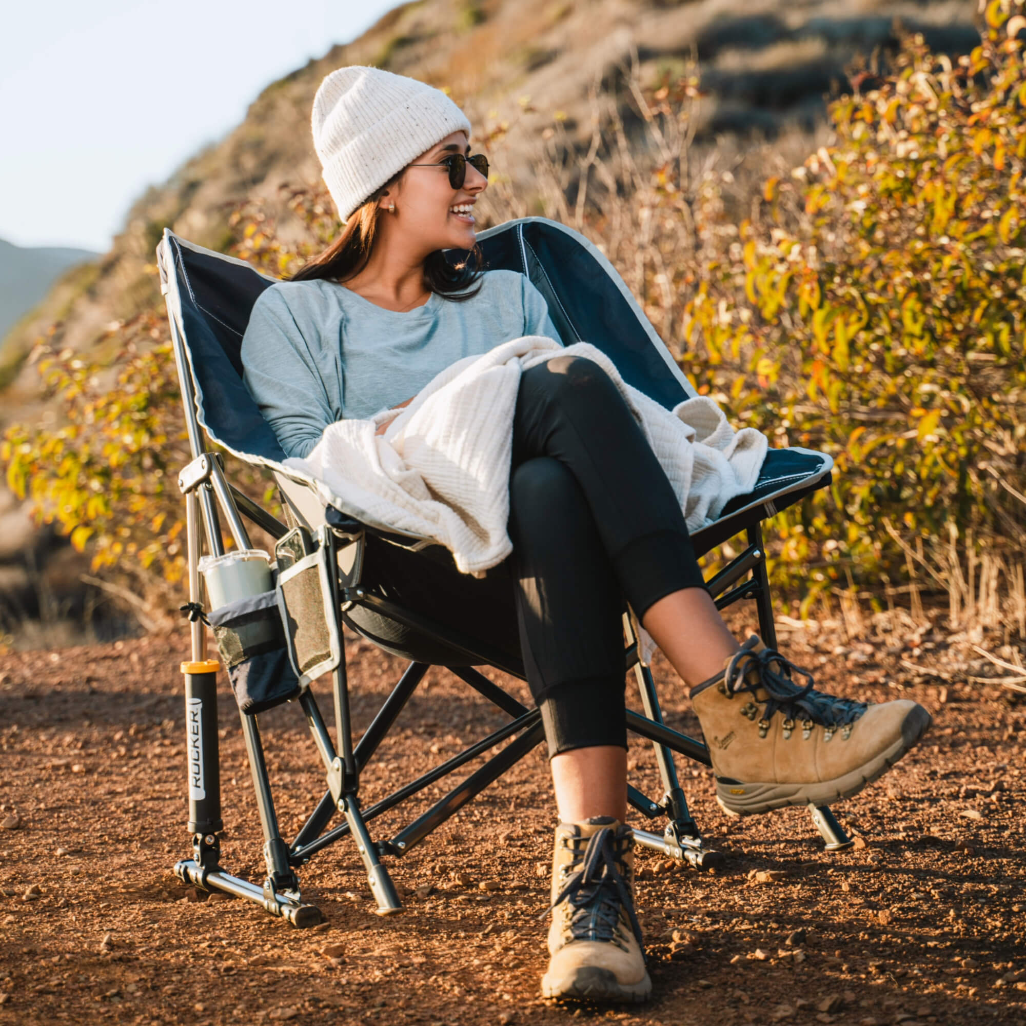 Smooth Motion Pod Rocker - Choice 933 - RoadTrip Rocker Smooth Motion Camp Chair Detail