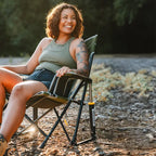Luxury Camp Kickback Rocker - Choice 345 - Freestyle Rocker Portable Outdoor Folding Chair Detail