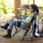 Luxury Camp Kickback Rocker - Choice 345 - Freestyle Rocker Portable Outdoor Folding Chair Detail