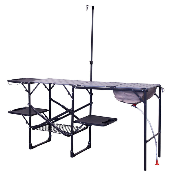 Stainless Steel BBQ Master Cook Station - Choice 171 - Heavy-Duty Stainless Steel Camp Cooking Gear - Default Title