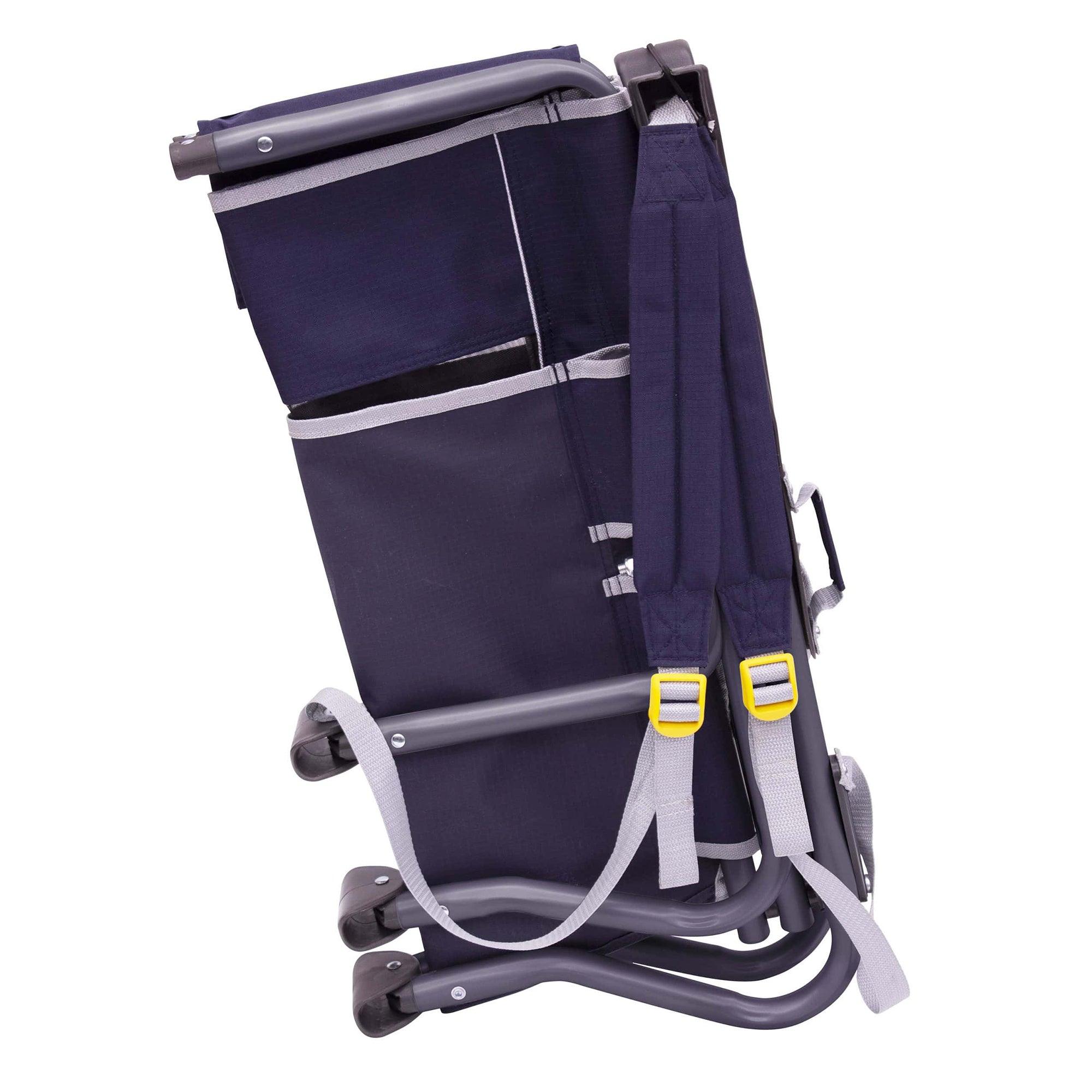 Ultra-Compact Bi-Fold Slim Event Chair - Choice 334 - Pico Compact Folding Camp Chair with Carry Bag Detail