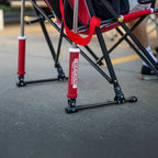 Heavy-Duty Freestyle College Comfort Pro Rocker - Nebraska Cornhuskers - Choice 161 - Heavy-Duty Kickback Rocker with Beverage Holder Detail