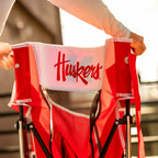 Heavy-Duty Freestyle College Comfort Pro Rocker - Nebraska Cornhuskers - Choice 161 - Heavy-Duty Kickback Rocker with Beverage Holder Detail