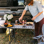 Multi-Functional Cook Slim-Fold Table - Choice 196 - Multi-Functional Heavy-Duty Grilling Table Counter Detail