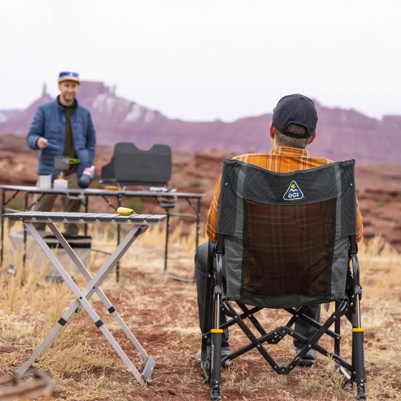 Patented Spring-Action Stowaway Rocker - Choice 794 - Patented Spring-Action Rocking Chair for Camping Detail