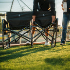 Patented Spring-Action Tandem Rocker - Choice 227 - Heavy-Duty Kickback Rocker with Beverage Holder Detail