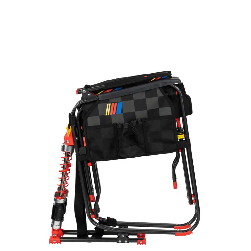 Smooth Motion Adjustable Rocker - NASCAR - Choice 899 - Heavy-Duty Kickback Rocker with Beverage Holder Detail