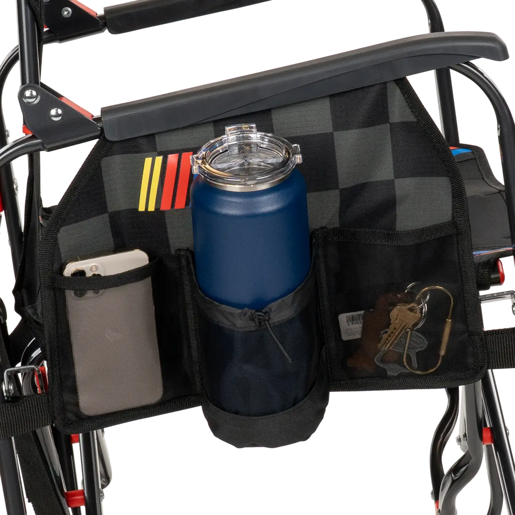 Smooth Motion Adjustable Rocker - NASCAR - Choice 899 - Heavy-Duty Kickback Rocker with Beverage Holder Detail