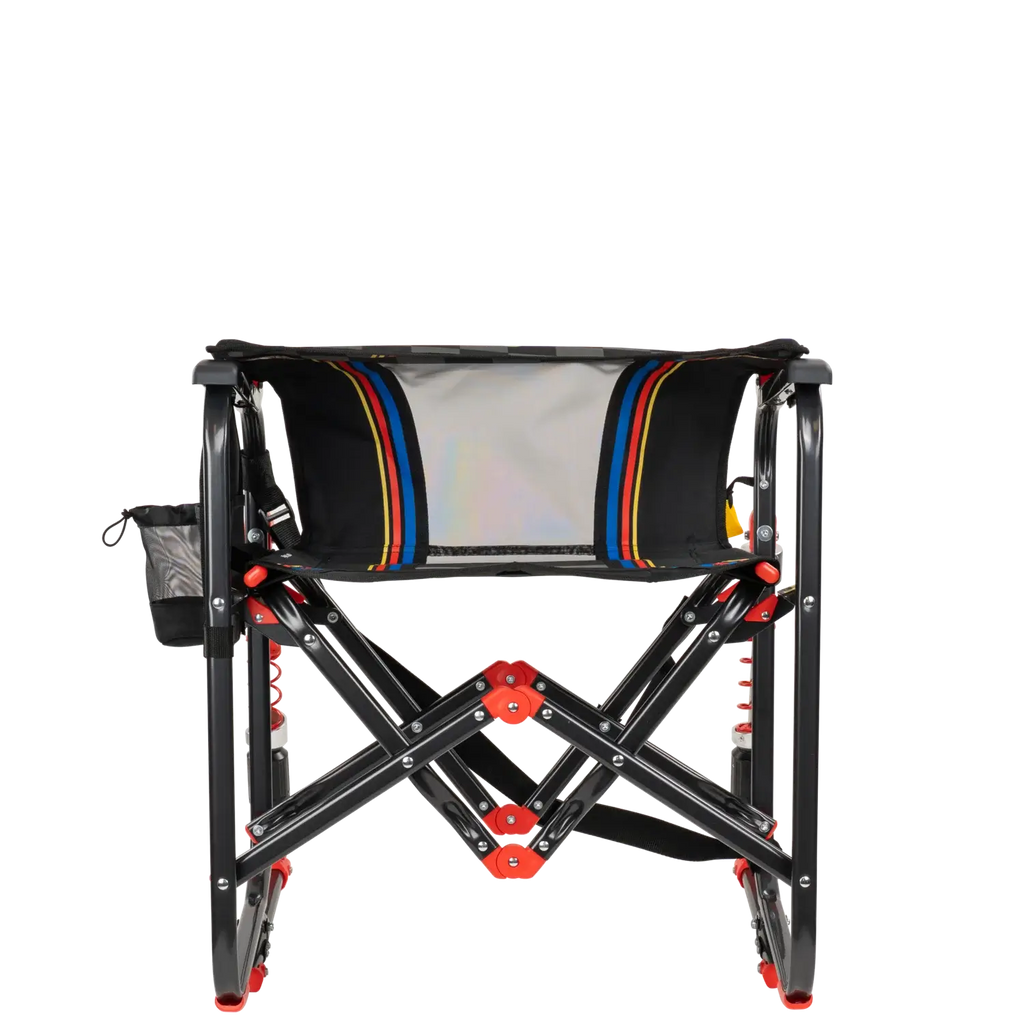 Smooth Motion Adjustable Rocker - NASCAR - Choice 899 - Heavy-Duty Kickback Rocker with Beverage Holder Detail