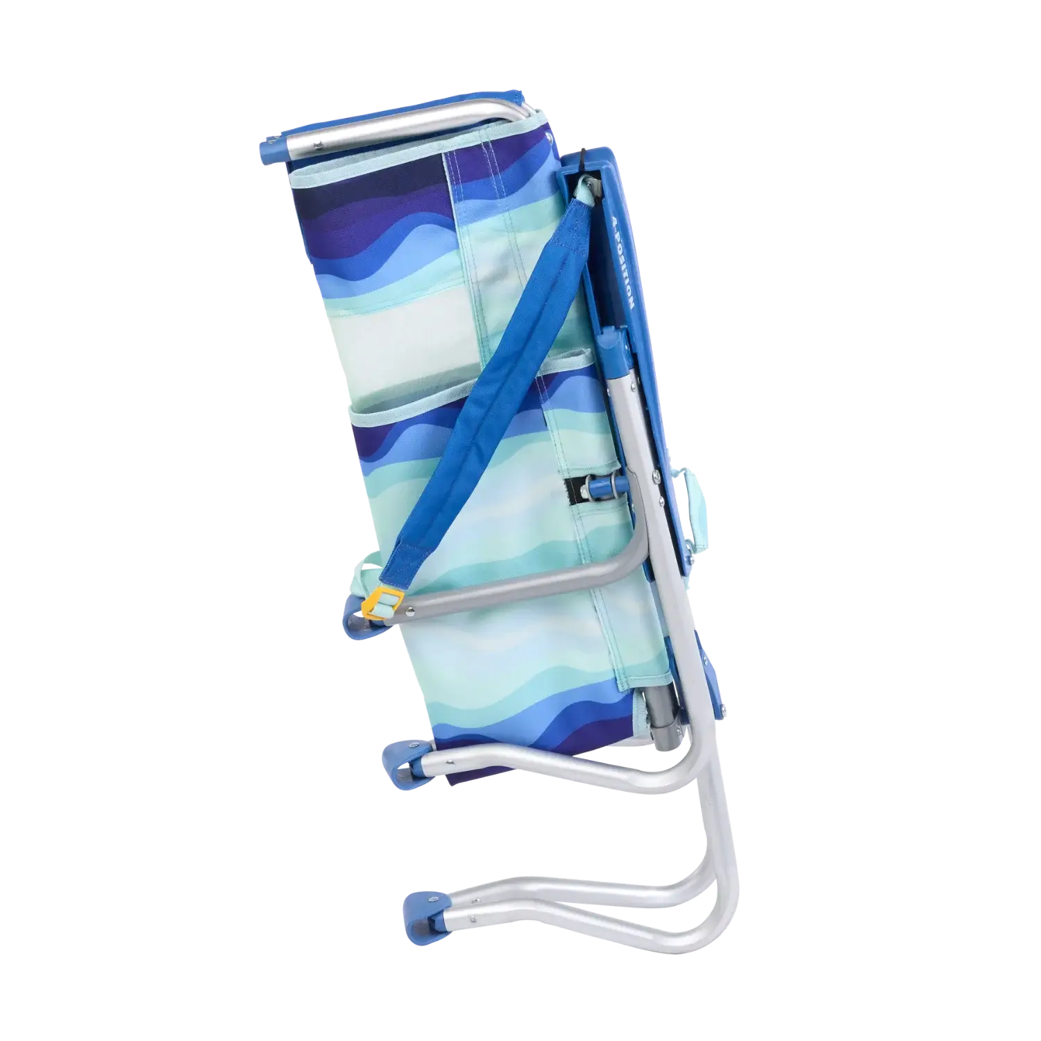 Reclining Beach Bi-Fold Beach Chair - Choice 601 - Low-Profile Reclining Beach Chair with Backpack Straps Detail