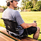 Ultra-Lightweight Big Comfort Stadium Chair with Armrests - Choice 465 - Lightweight Folding Bleacher Chair with Cushioning Detail