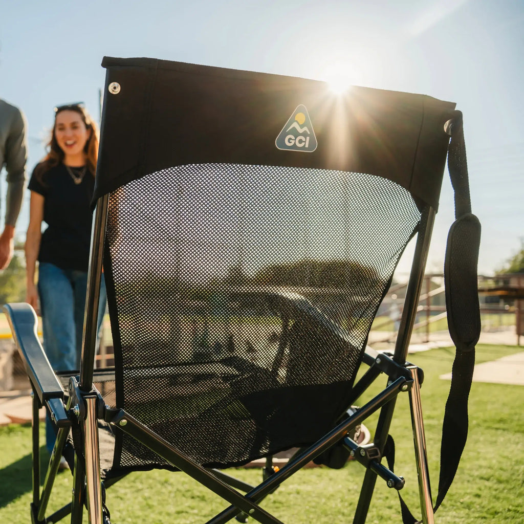 Heavy-Duty Freestyle BreezeRocker - Choice 504 - Freestyle Rocker Portable Outdoor Folding Chair Detail