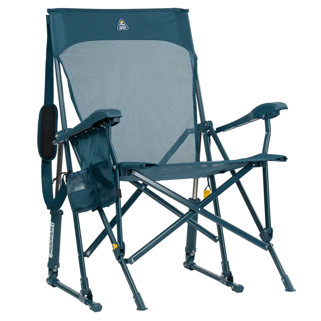 Heavy-Duty Freestyle BreezeRocker - Choice 504 - Freestyle Rocker Portable Outdoor Folding Chair - Teal