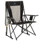 Smooth Motion Comfort Pro Rocker - Choice 375 - Freestyle Rocker Portable Outdoor Folding Chair - Black