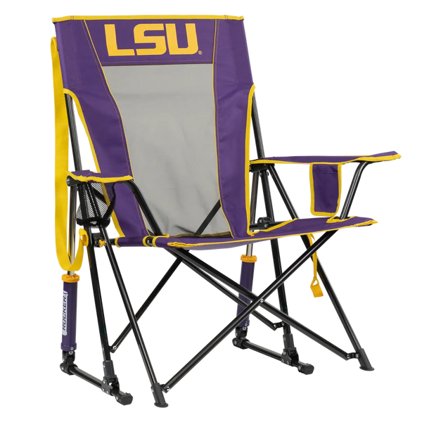 Patented Spring-Action College Comfort Pro Rocker - LSU Tigers - Choice 880 - Patented Spring-Action Rocking Chair for Camping - Default Title