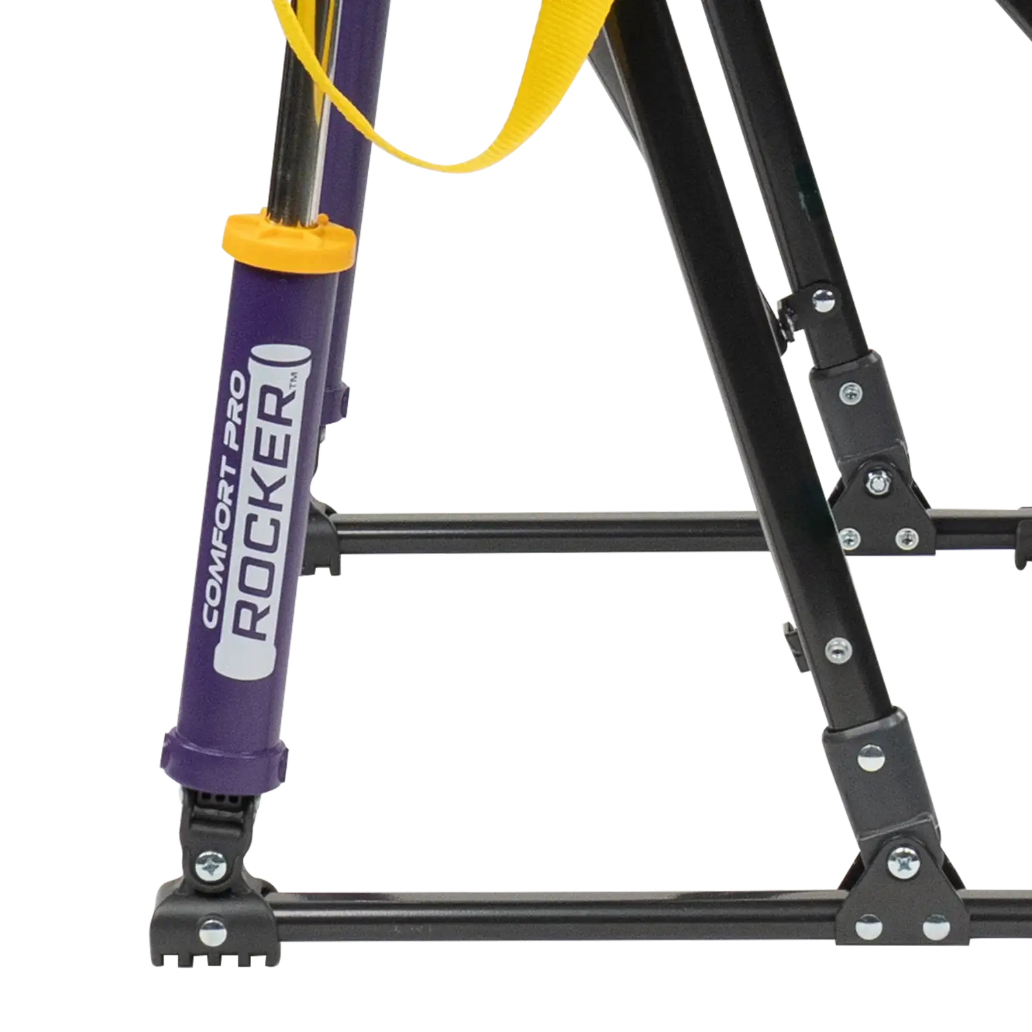 Patented Spring-Action College Comfort Pro Rocker - LSU Tigers - Choice 880 - Patented Spring-Action Rocking Chair for Camping Detail