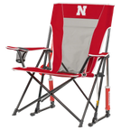 Heavy-Duty Freestyle College Comfort Pro Rocker - Nebraska Cornhuskers - Choice 161 - Heavy-Duty Kickback Rocker with Beverage Holder Detail