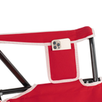 Heavy-Duty Freestyle College Comfort Pro Rocker - Nebraska Cornhuskers - Choice 161 - Heavy-Duty Kickback Rocker with Beverage Holder Detail