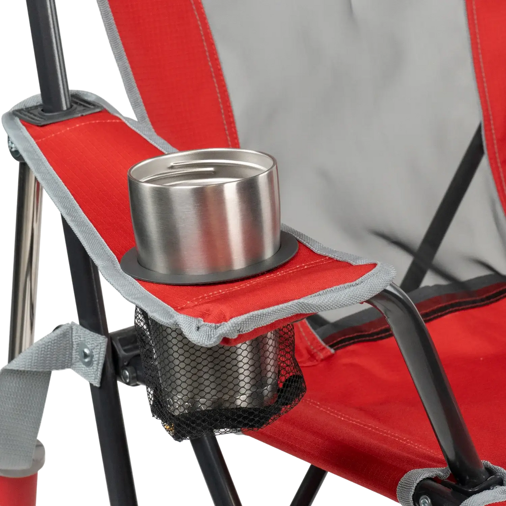 Heavy-Duty Freestyle College Comfort Pro Rocker - Ohio State Buckeyes - Choice 676 - Freestyle Rocker Portable Outdoor Folding Chair Detail