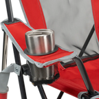 Heavy-Duty Freestyle College Comfort Pro Rocker - Ohio State Buckeyes - Choice 676 - Freestyle Rocker Portable Outdoor Folding Chair Detail