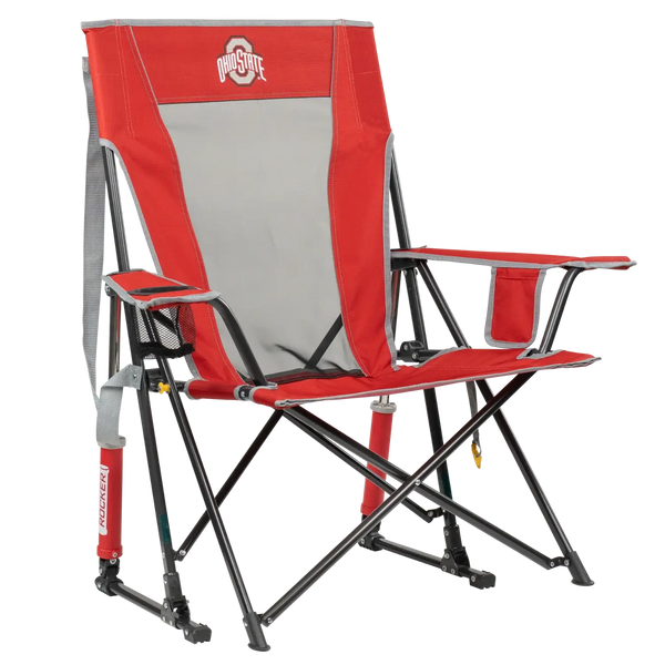 Heavy-Duty Freestyle College Comfort Pro Rocker - Ohio State Buckeyes - Choice 676 - Freestyle Rocker Portable Outdoor Folding Chair - Default Title