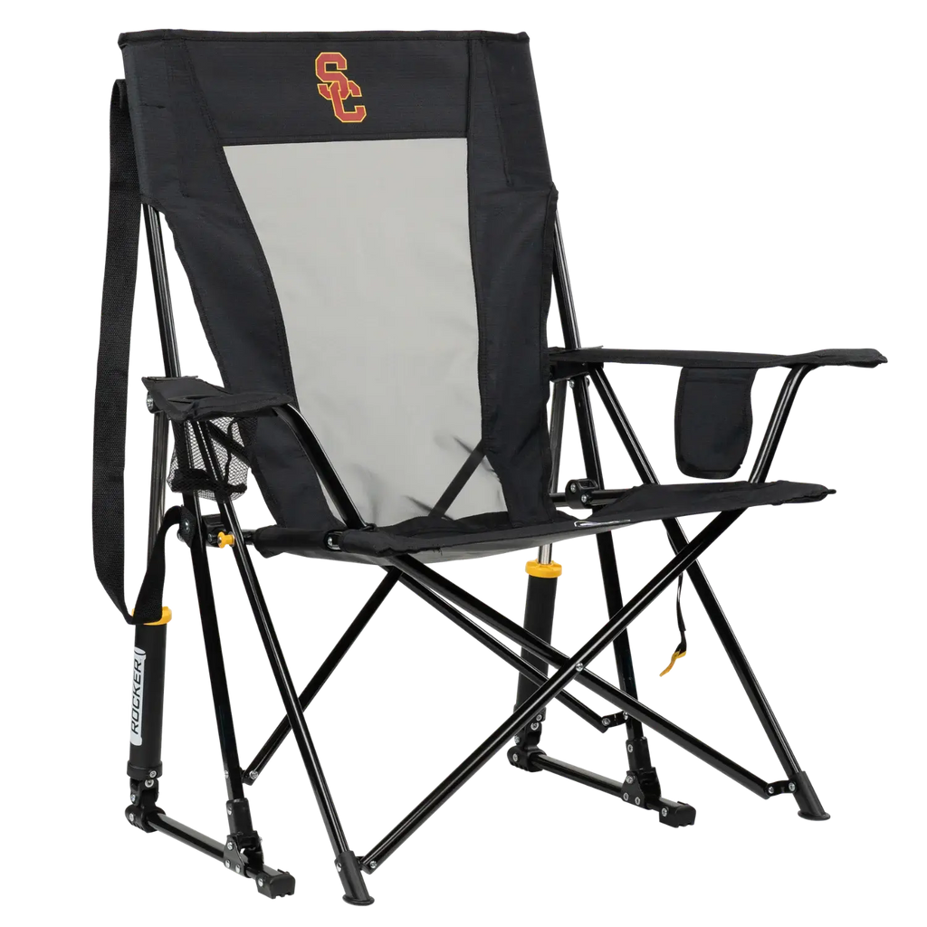 Luxury Camp College Comfort Pro Rocker - USC Trojans - Choice 856 - RoadTrip Rocker Smooth Motion Camp Chair - Default Title