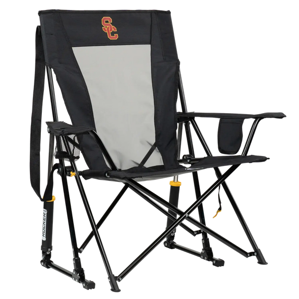 Luxury Camp College Comfort Pro Rocker - USC Trojans - Choice 856 - RoadTrip Rocker Smooth Motion Camp Chair - Default Title