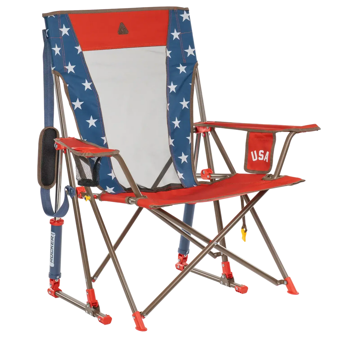 Premium All-Weather Comfort Pro Rocker - USA Anniversary Deluxe - Choice 424 - Patented Spring-Action Rocking Chair for Camping - Default Title