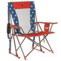 Premium All-Weather Comfort Pro Rocker - USA Anniversary Deluxe - Choice 424 - Patented Spring-Action Rocking Chair for Camping - Default Title