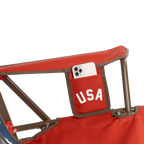 Premium All-Weather Comfort Pro Rocker - USA Anniversary Deluxe - Choice 424 - Patented Spring-Action Rocking Chair for Camping Detail