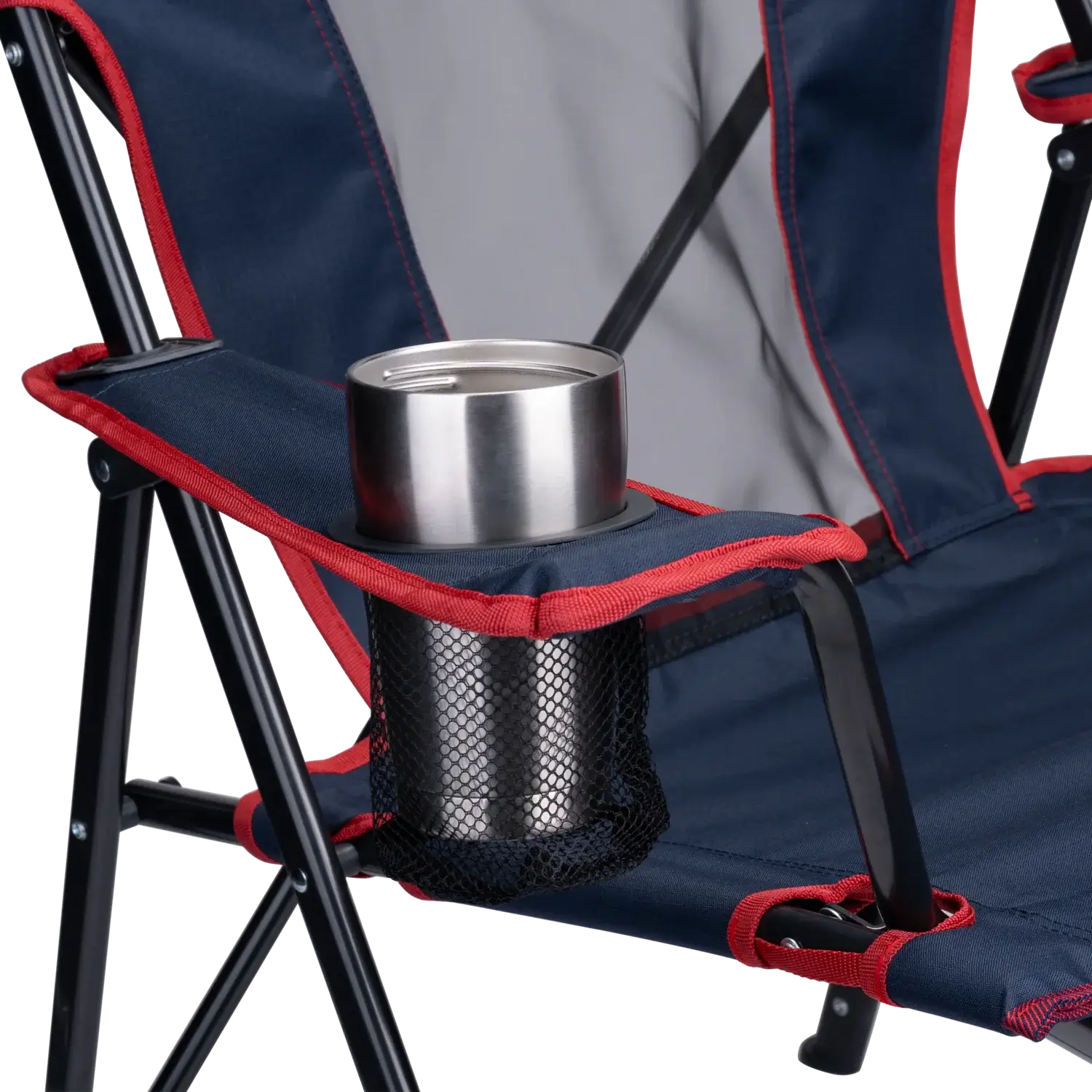 Micro-Folding Comfort Quad Chair - Choice 989 - Pico Compact Folding Camp Chair with Carry Bag Detail