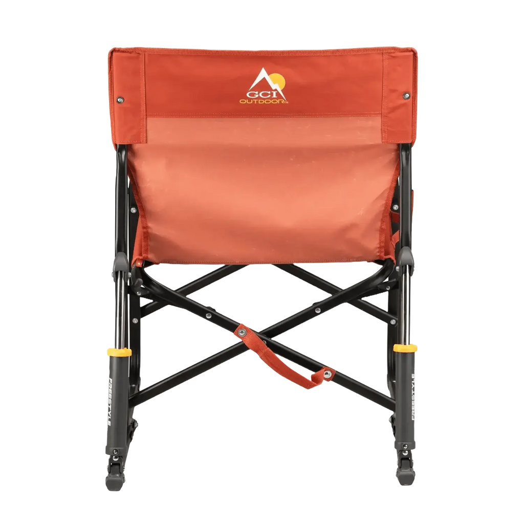 Heavy-Duty Freestyle Freestyle Rocker - Pumpkin Spice - Choice 373 - Freestyle Rocker Portable Outdoor Folding Chair Detail