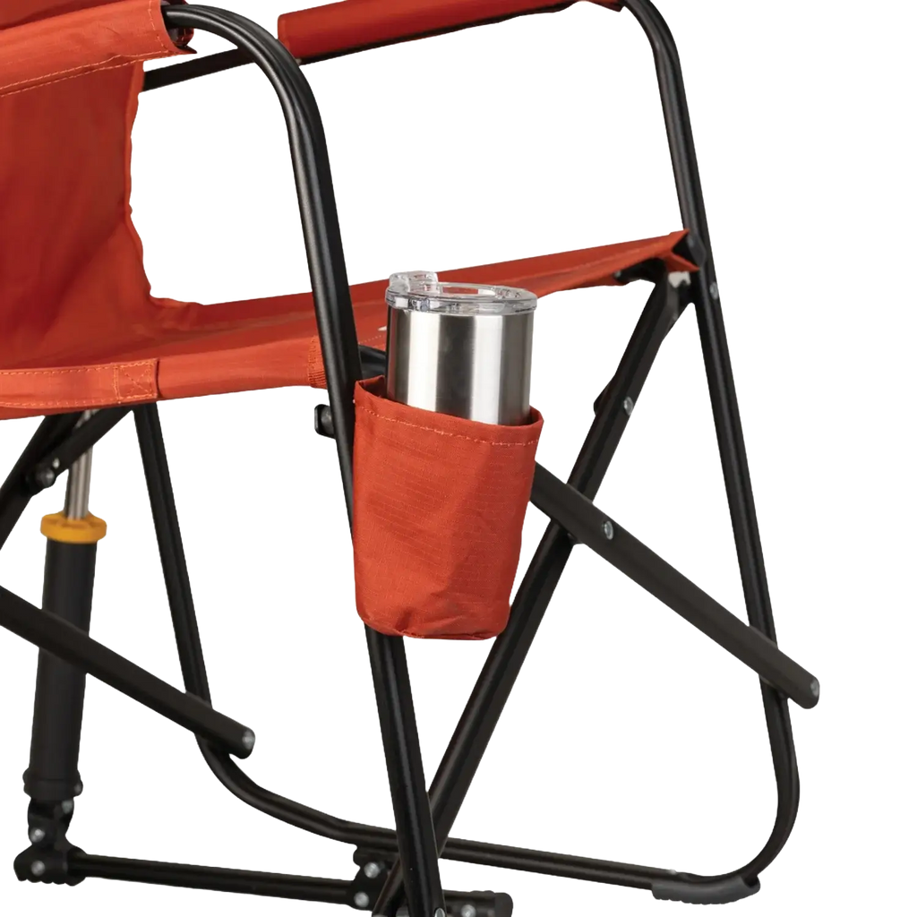 Heavy-Duty Freestyle Freestyle Rocker - Pumpkin Spice - Choice 373 - Freestyle Rocker Portable Outdoor Folding Chair Detail
