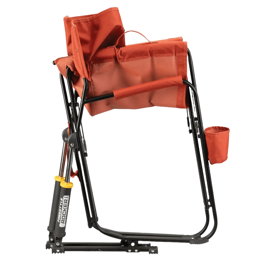 Heavy-Duty Freestyle Freestyle Rocker - Pumpkin Spice - Choice 373 - Freestyle Rocker Portable Outdoor Folding Chair Detail