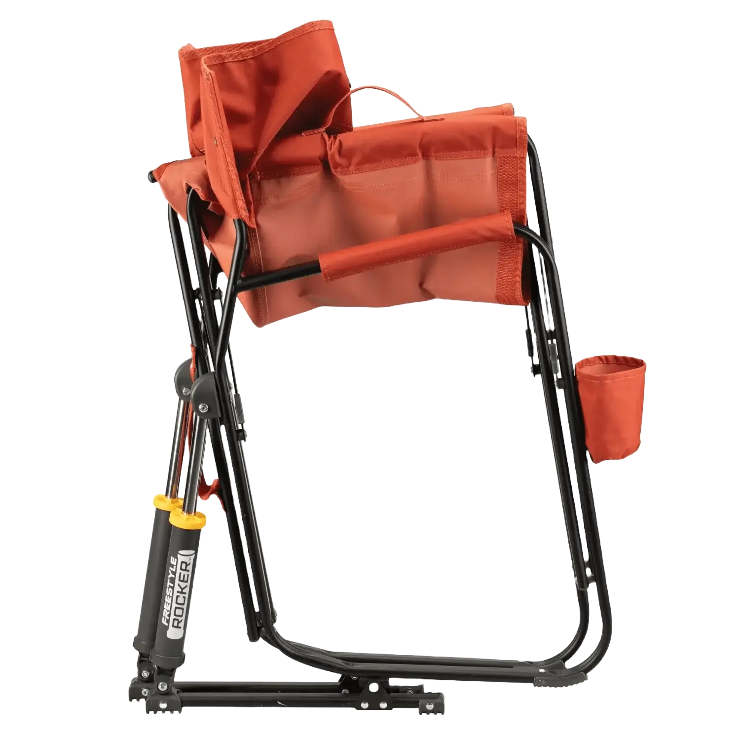 Heavy-Duty Freestyle Freestyle Rocker - Pumpkin Spice - Choice 373 - Freestyle Rocker Portable Outdoor Folding Chair Detail