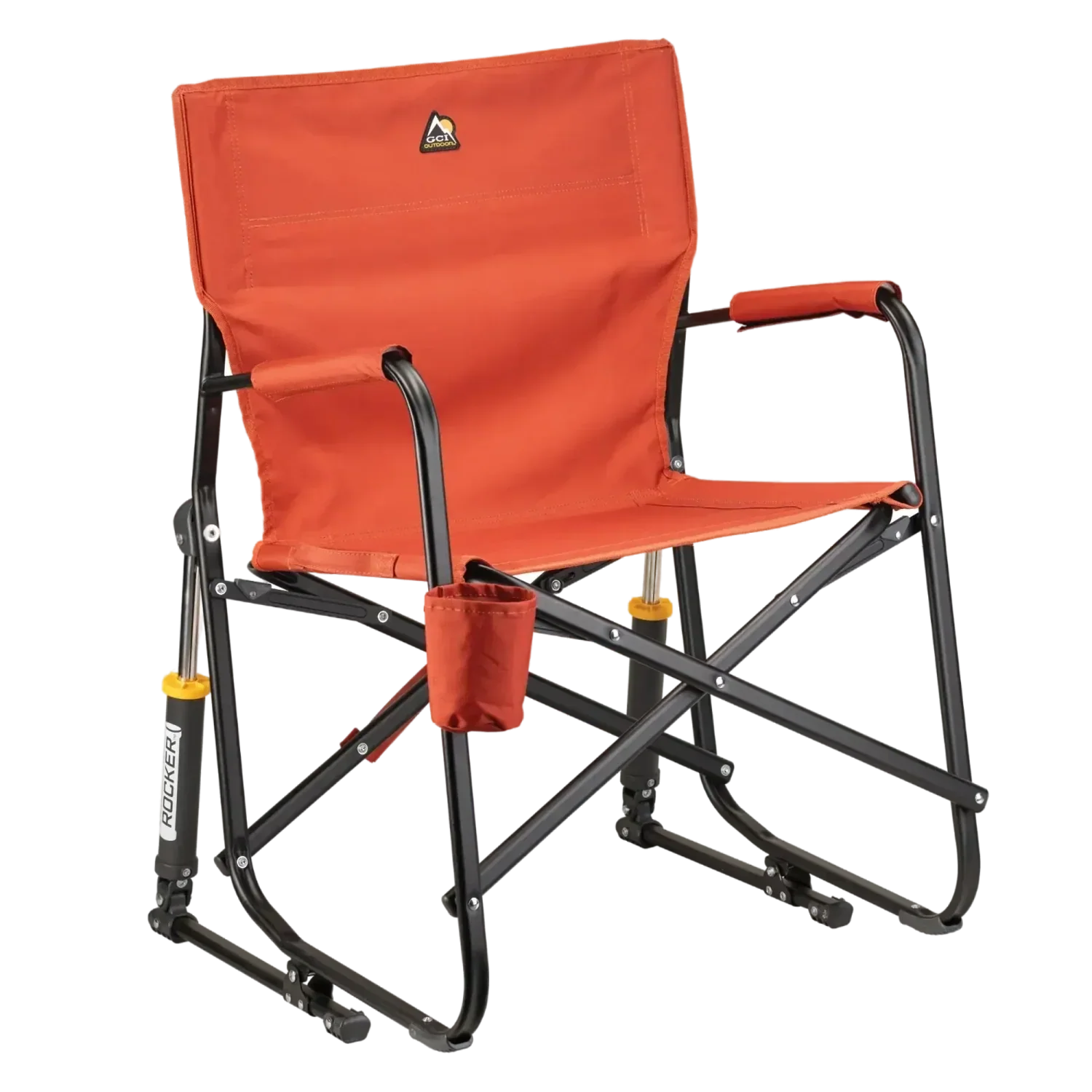 Heavy-Duty Freestyle Freestyle Rocker - Pumpkin Spice - Choice 373 - Freestyle Rocker Portable Outdoor Folding Chair - Pumpkin Spice