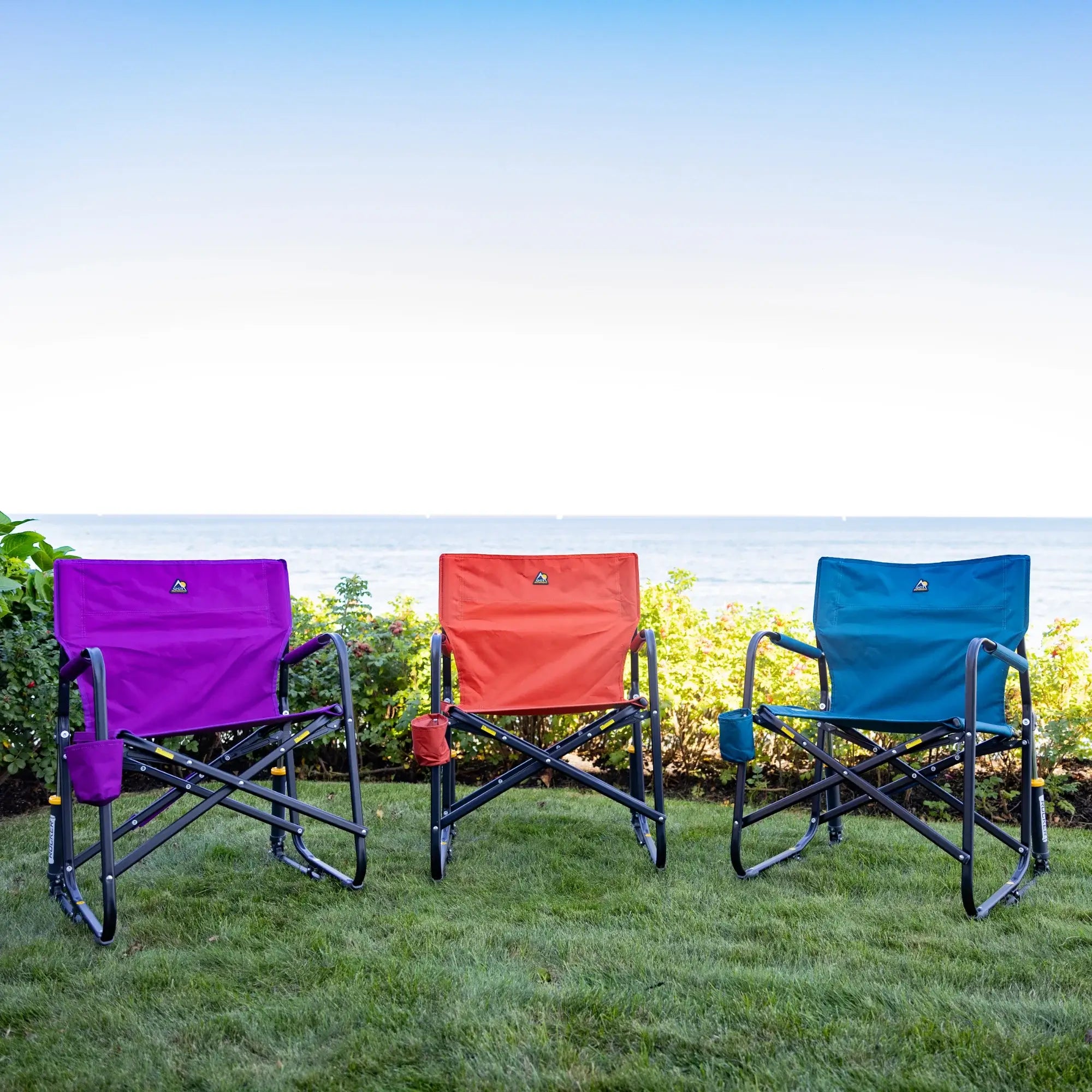Heavy-Duty Freestyle Freestyle Rocker - Pumpkin Spice - Choice 373 - Freestyle Rocker Portable Outdoor Folding Chair Detail