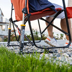 Heavy-Duty Freestyle Freestyle Rocker - Pumpkin Spice - Choice 373 - Freestyle Rocker Portable Outdoor Folding Chair Detail