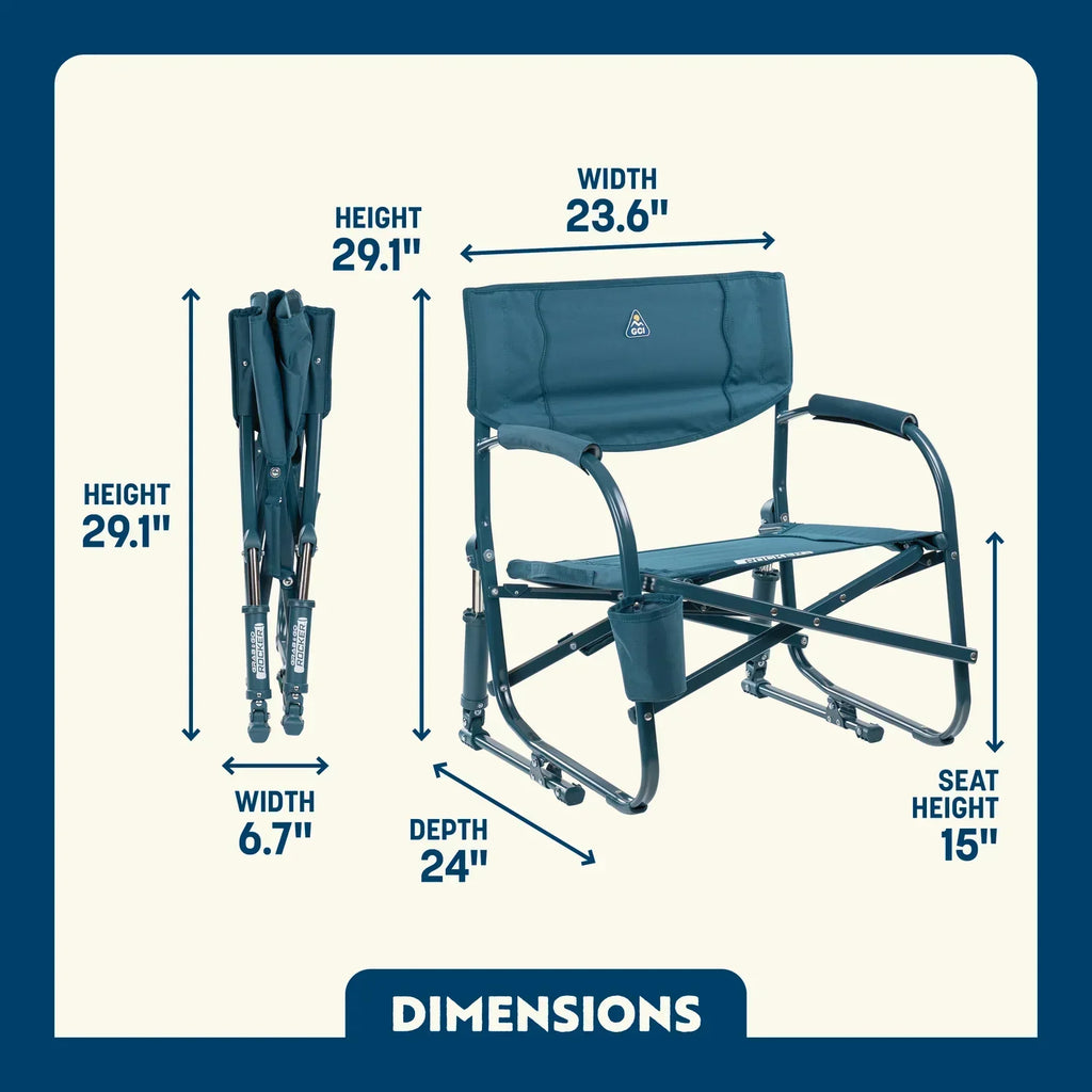 Heavy-Duty Freestyle Grab & Go Rocker - Choice 551 - Freestyle Rocker Portable Outdoor Folding Chair Detail