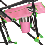 Luxury Camp RoadTrip Rocker - NASCAR For Her - Choice 560 - RoadTrip Rocker Smooth Motion Camp Chair Detail