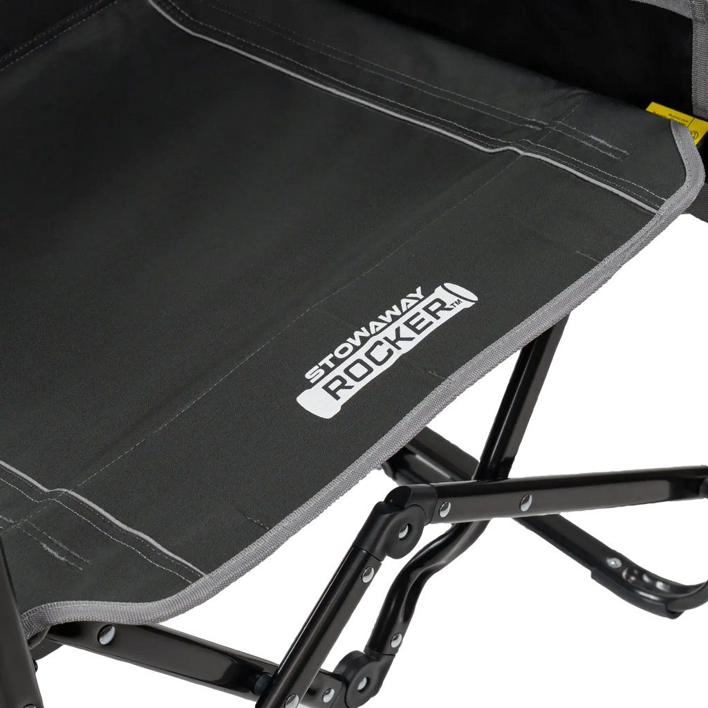 Luxury Camp Stowaway Rocker with Side Table - Choice 253 - Freestyle Rocker Portable Outdoor Folding Chair Detail
