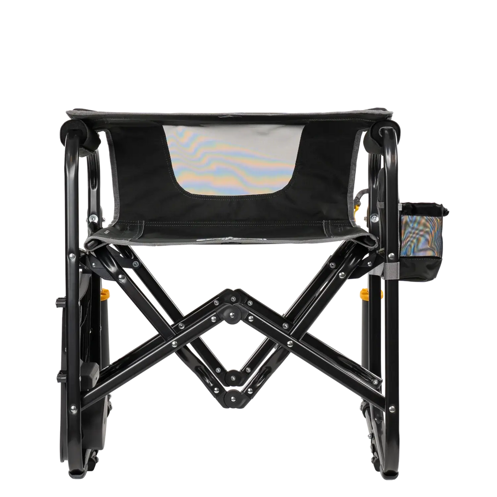 Luxury Camp Stowaway Rocker with Side Table - Choice 253 - Freestyle Rocker Portable Outdoor Folding Chair Detail