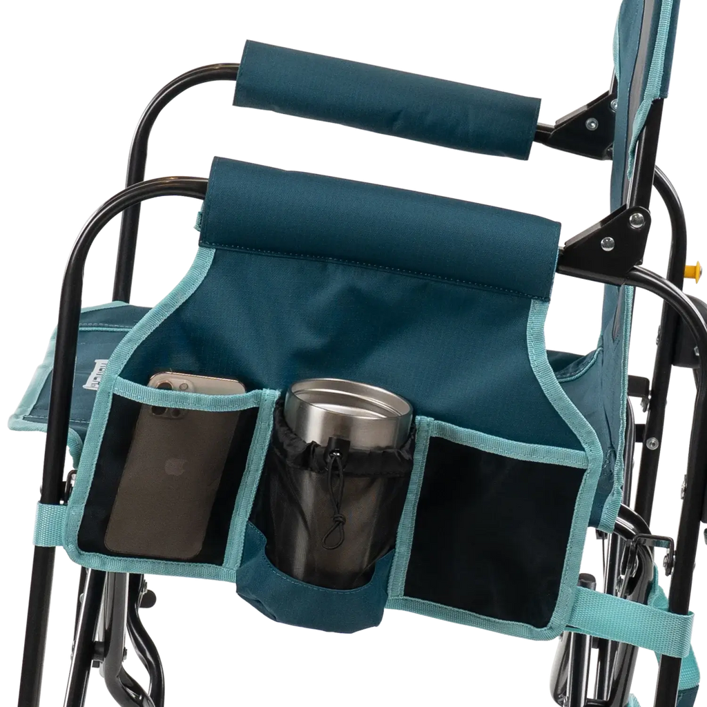 Luxury Camp Stowaway Rocker with Side Table - Choice 253 - Freestyle Rocker Portable Outdoor Folding Chair Detail