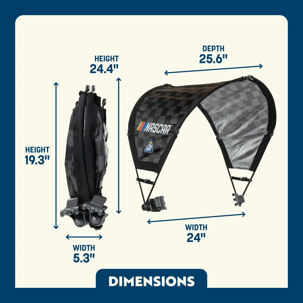 Portable Canopy SunShade Accessory - NASCAR - Choice 704 - Pop-Up Outdoor Sun Shelter - UV400 Protection Detail