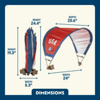 Premium All-Weather SunShade Accessory - USA Anniversary Deluxe - Choice 917 - SunShade Canopy for Beach & Camping Detail