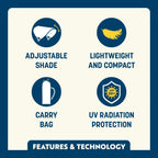 Premium All-Weather SunShade Accessory - USA Anniversary Deluxe - Choice 917 - SunShade Canopy for Beach & Camping Detail