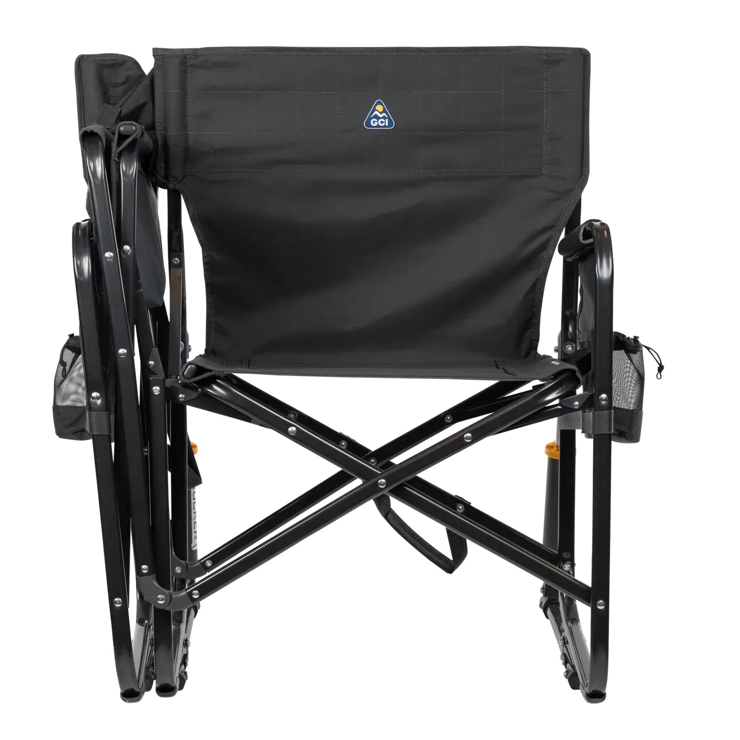 Patented Spring-Action Tandem Rocker - Choice 227 - Heavy-Duty Kickback Rocker with Beverage Holder Detail