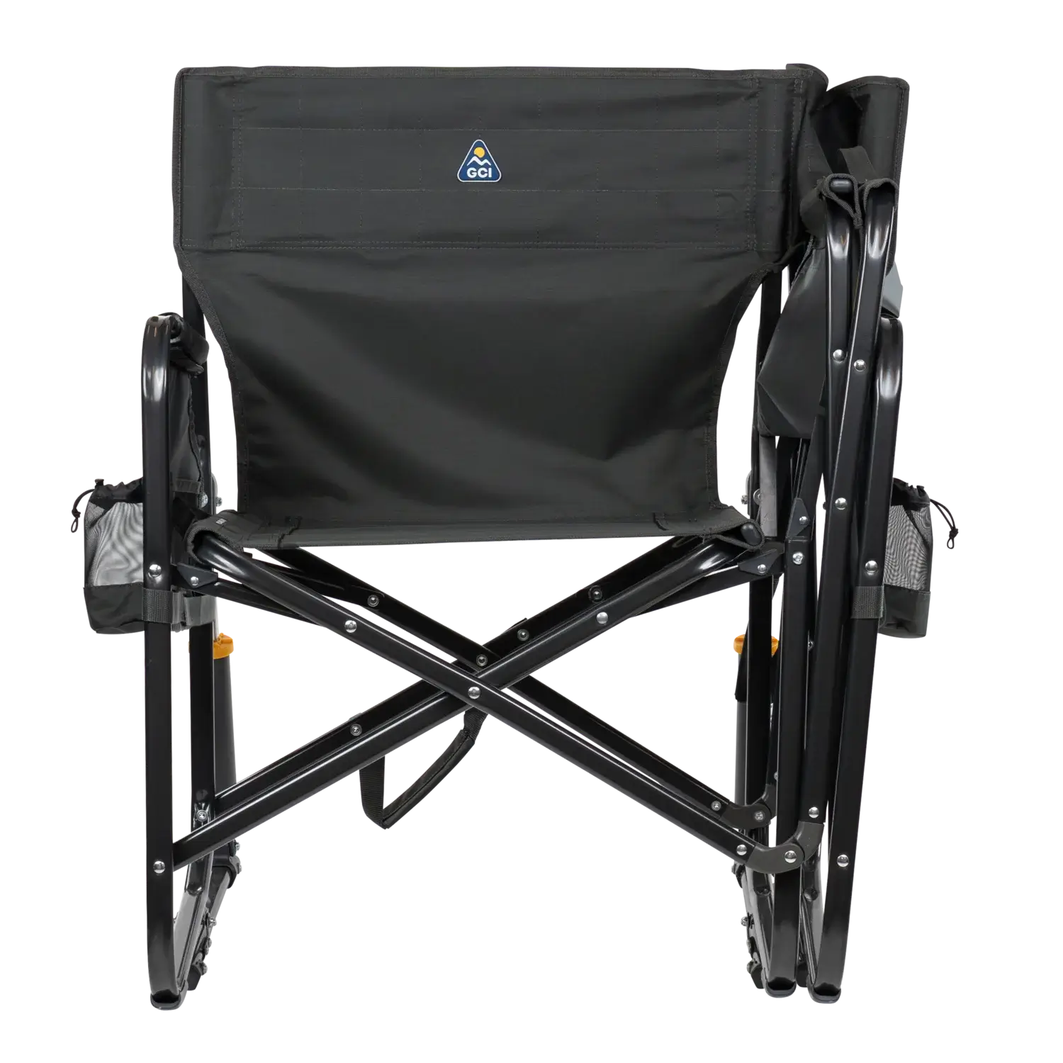 Patented Spring-Action Tandem Rocker - Choice 227 - Heavy-Duty Kickback Rocker with Beverage Holder Detail